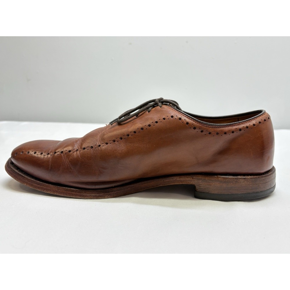VTG Allen Edmonds Hastings Burnished Brown Brogue Oxfords Leather Soles 11D EUC - Picture 8 of 14